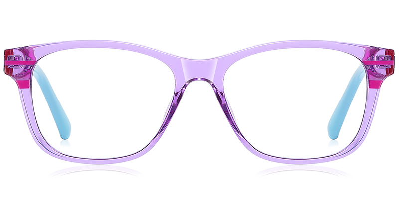 Rectangle Blue light blocking glasses purple