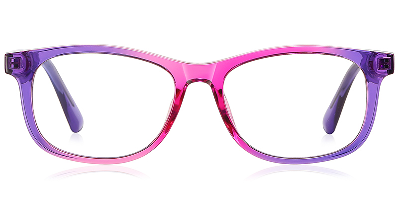 Rectangle Blue light blocking glasses pattern-pink