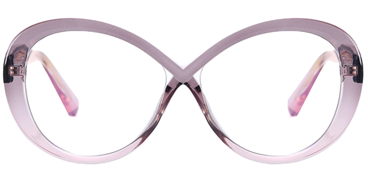 Oval Blue Light Blocking Glasses gradient_grey