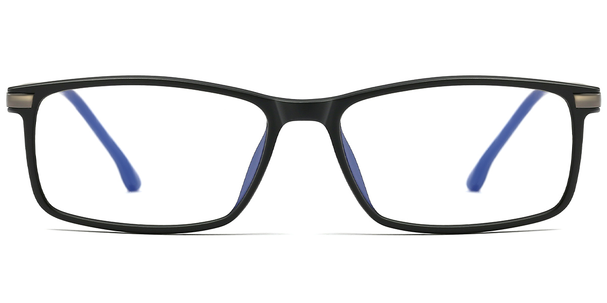 Square Blue Light Blocking Glasses matte-black