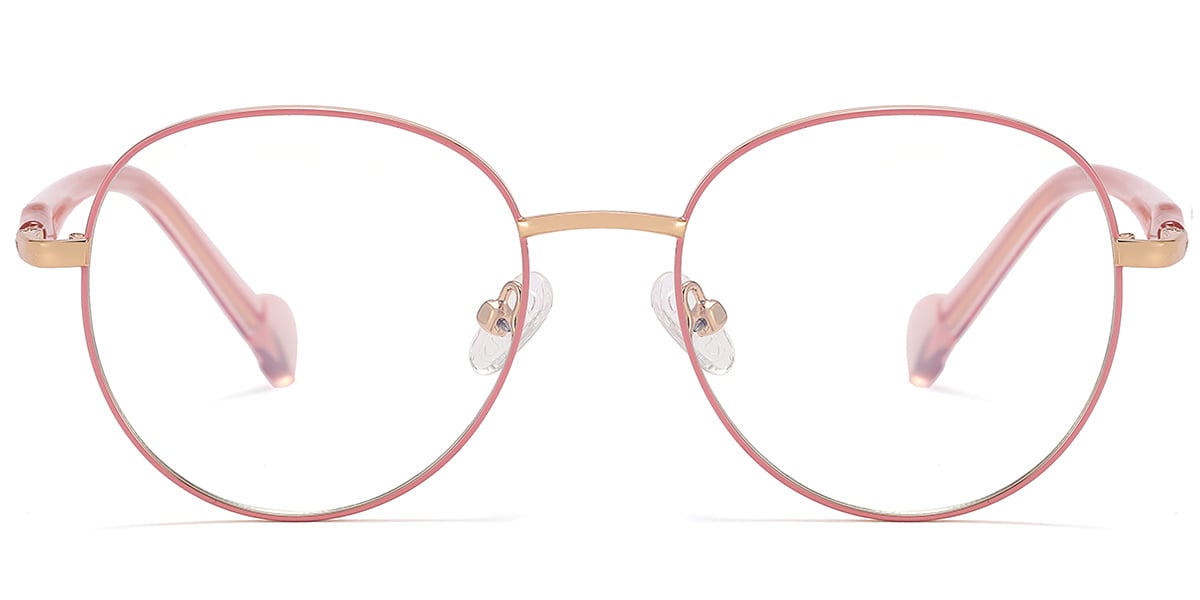 Square Blue Light Blocking Glasses pink