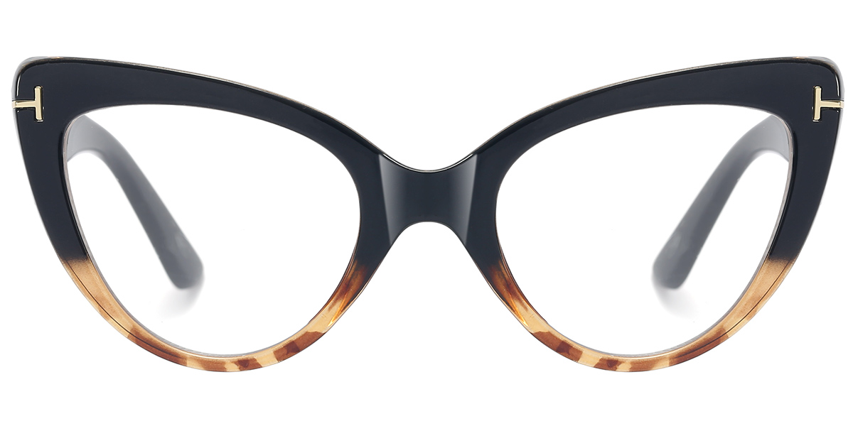 Cat Eye Blue Light Blocking Glasses pattern-tortoiseshell