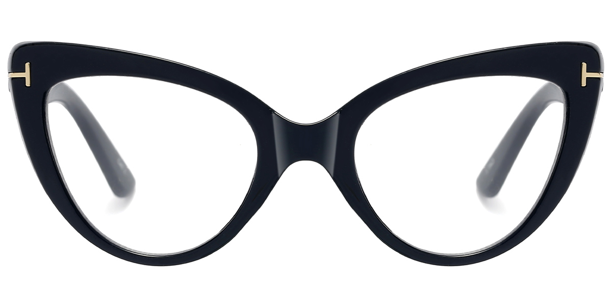 Cat Eye Blue Light Blocking Glasses black