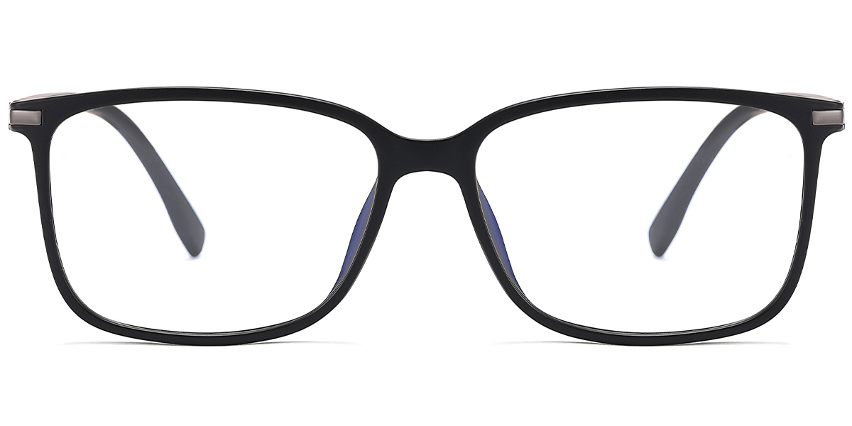 Square Blue Light Blocking Glasses matte-black