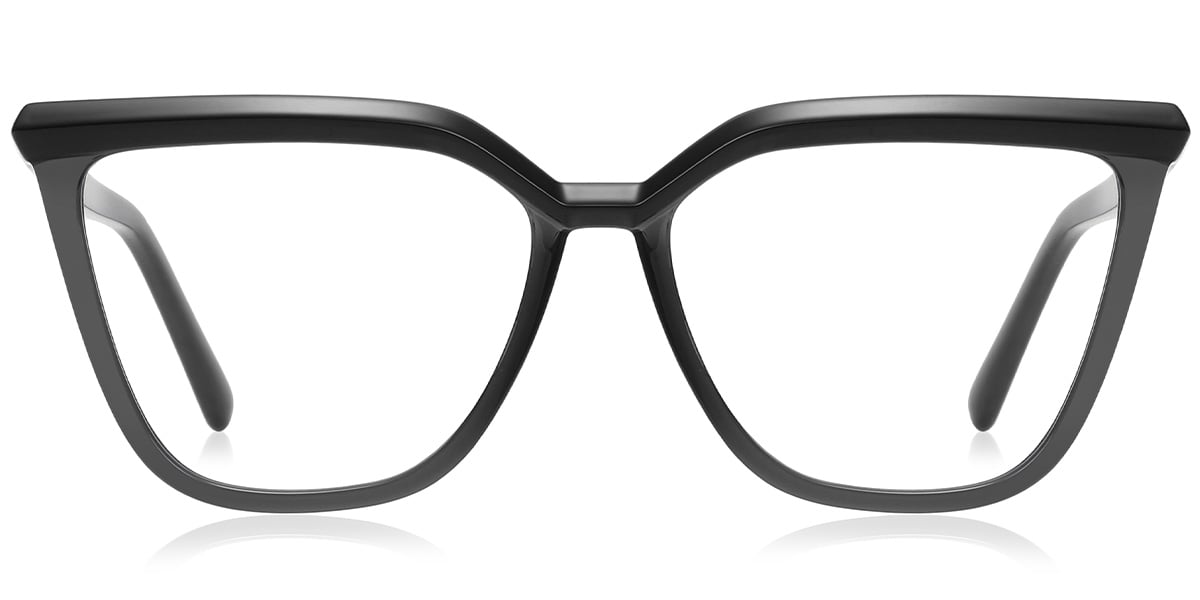 Square Blue Light Blocking Glasses black