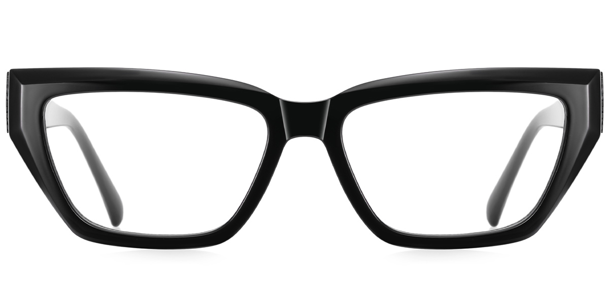 Square Blue Light Blocking Glasses black