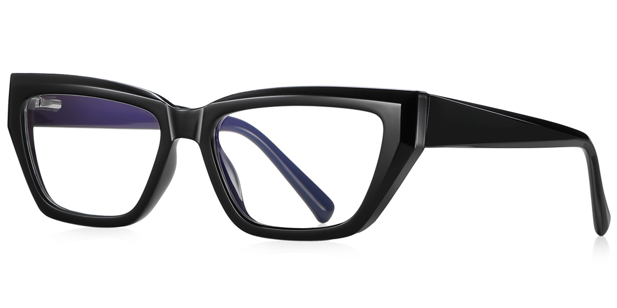 Square Blue Light Blocking Glasses black