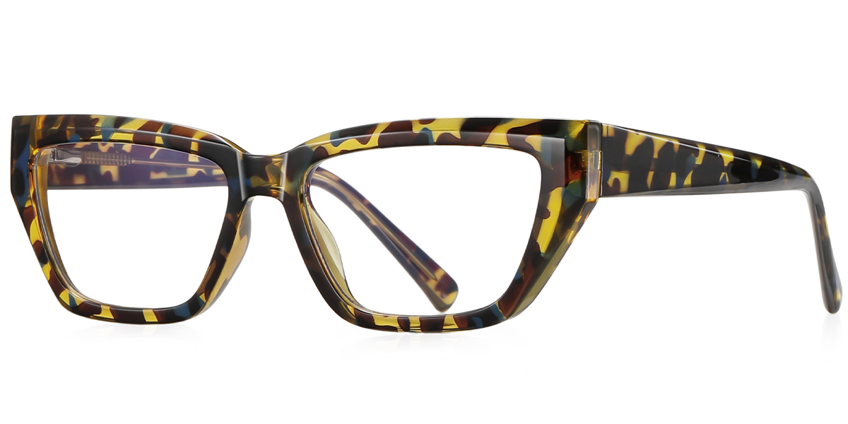 Square Blue Light Blocking Glasses tortoiseshell