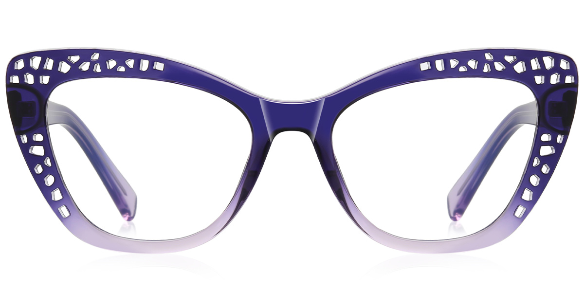 Square Blue Light Blocking Glasses gradient_purple