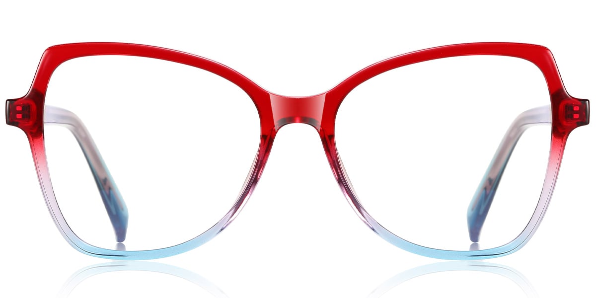 Butterfly Blue Light Blocking Glasses gradient_red