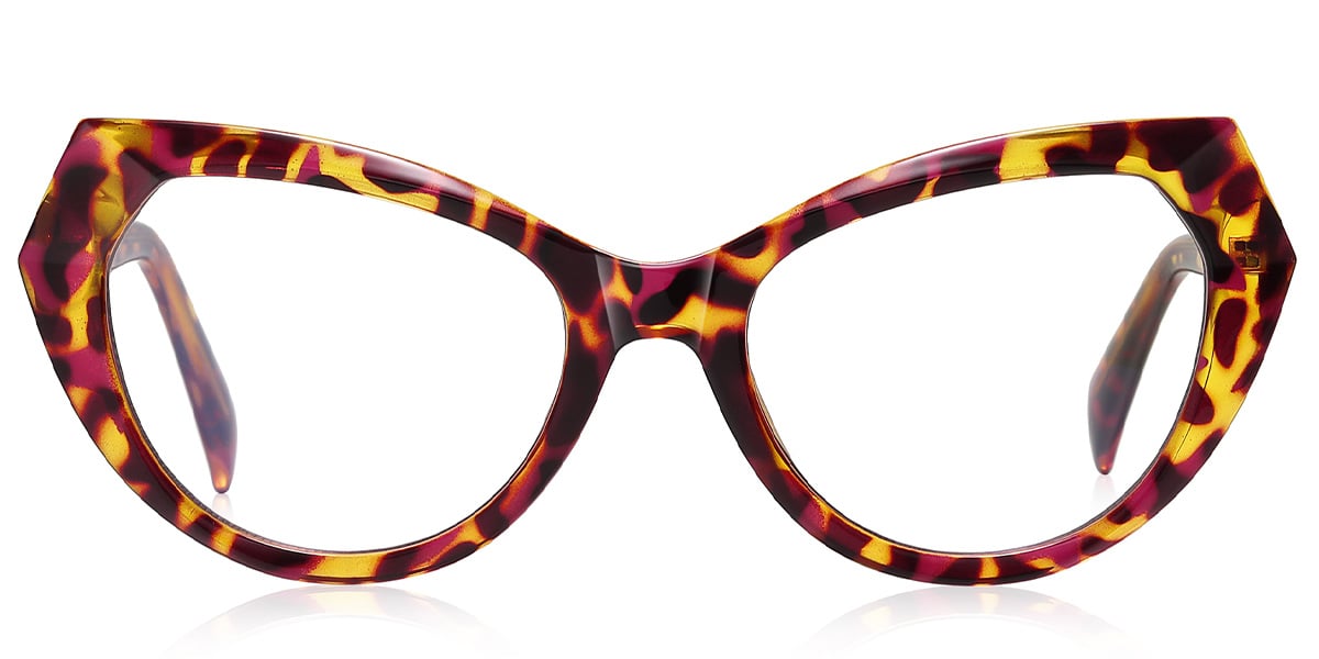 Geometric Blue Light Blocking Glasses tortoiseshell