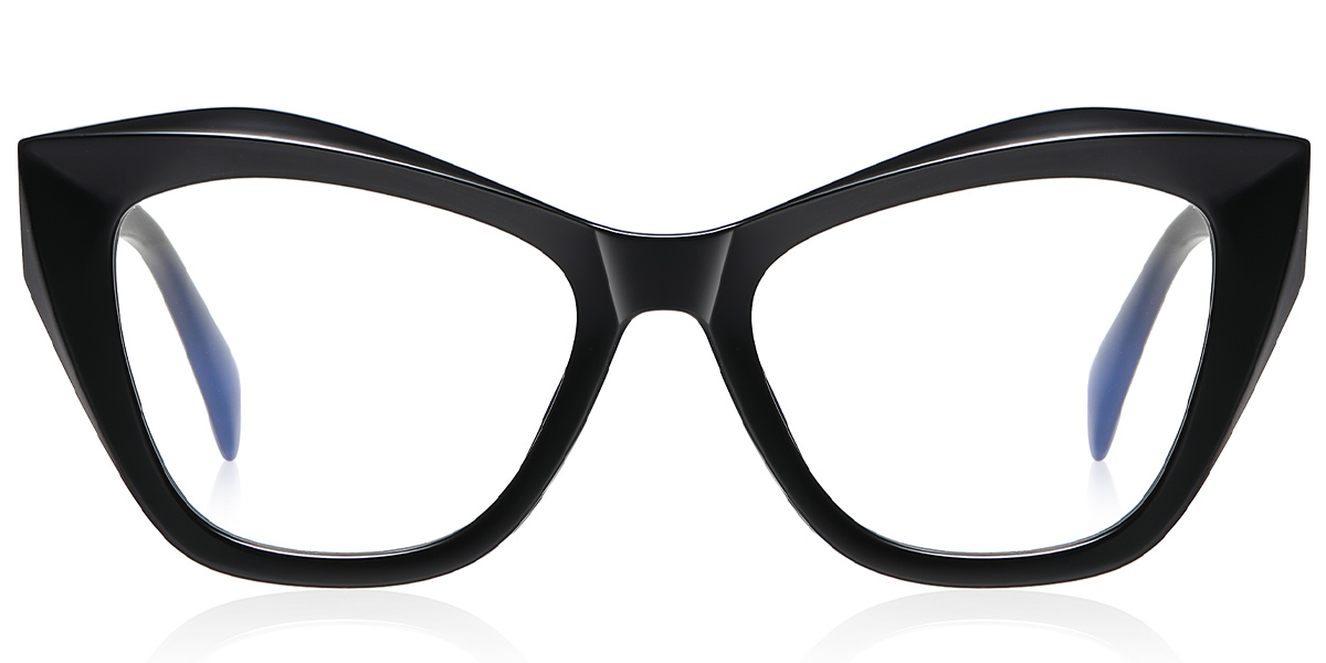 Square Blue Light Blocking Glasses black