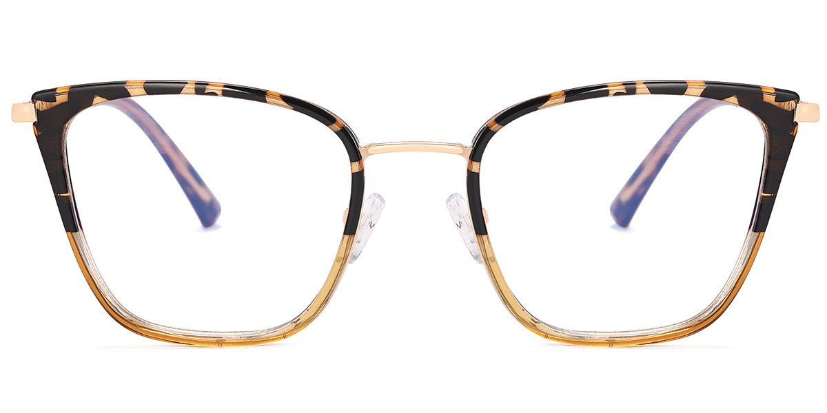 Square Blue Light Blocking Glasses tortoiseshell