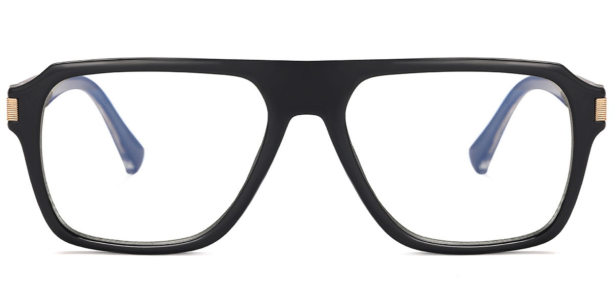 Square Blue Light Blocking Glasses black