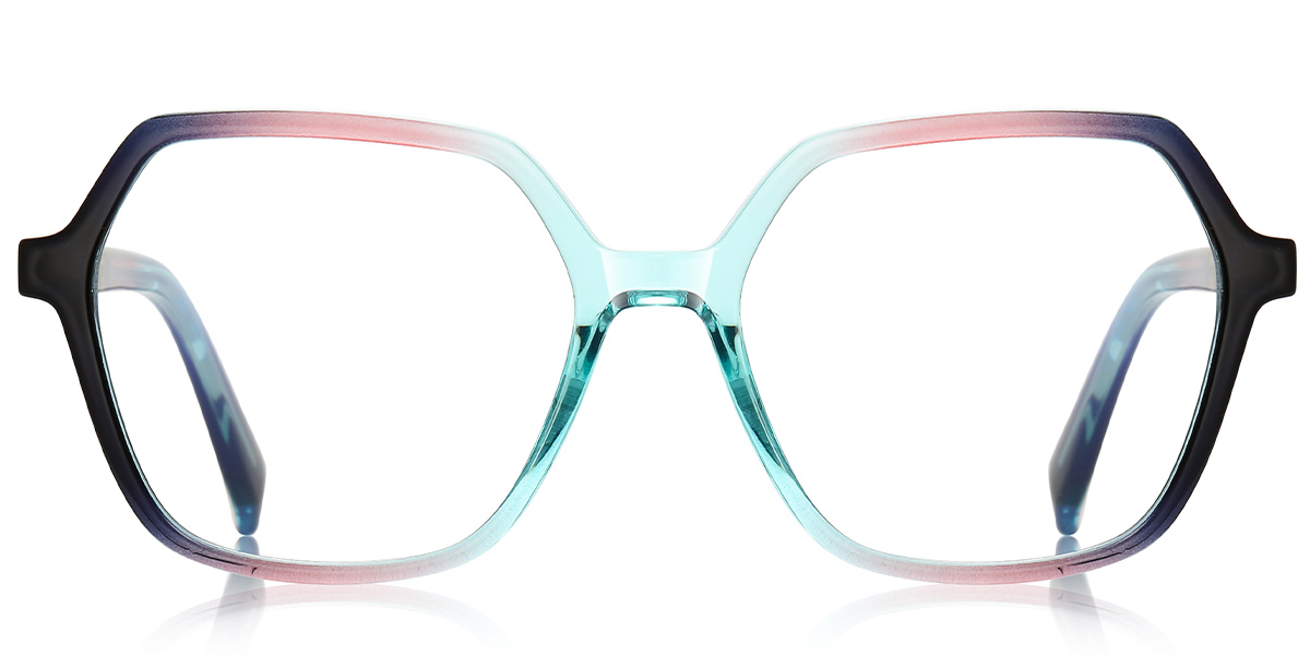 Geometric Blue Light Blocking Glasses gradient_pink