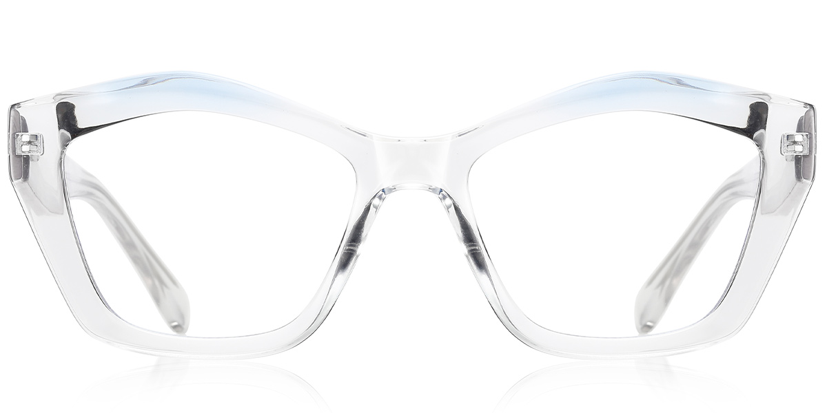 Geometric Blue Light Blocking Glasses translucent