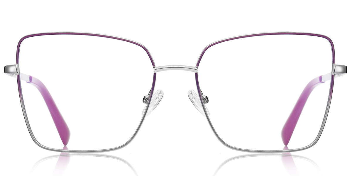 Square Blue Light Blocking Glasses gradient_purple