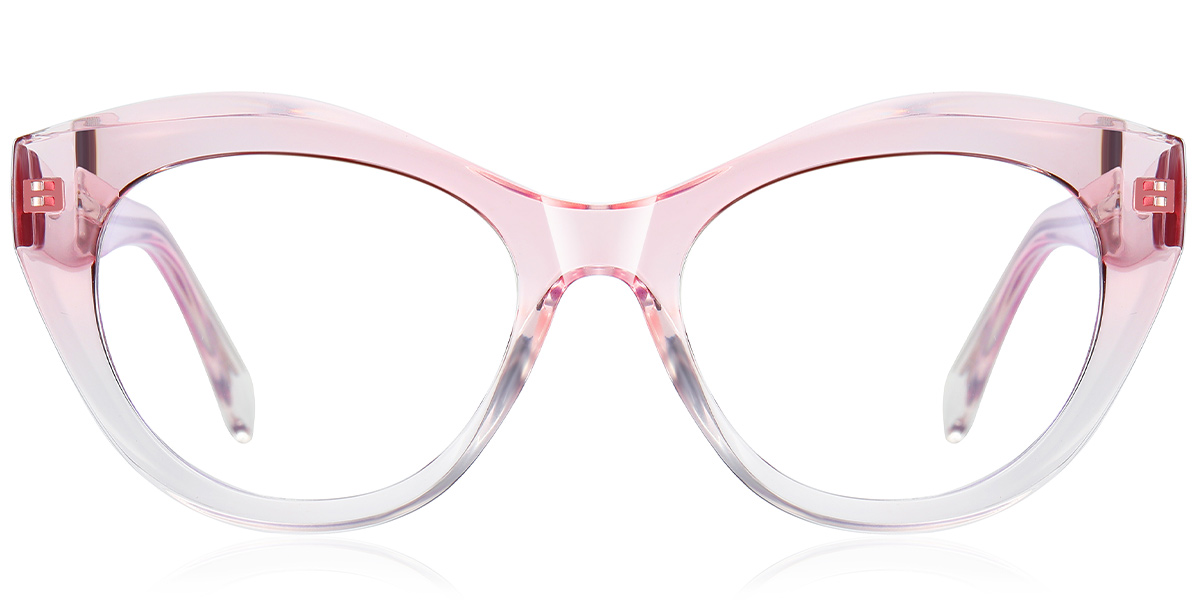 Oval Blue Light Blocking Glasses gradient_pink