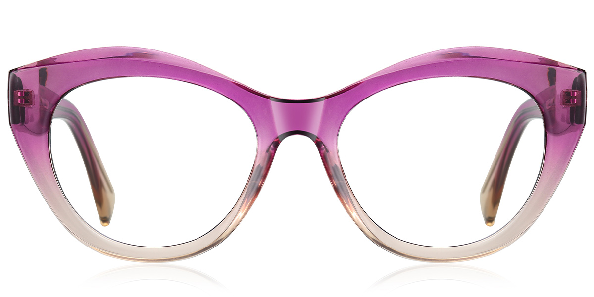 Oval Blue Light Blocking Glasses gradient_rose