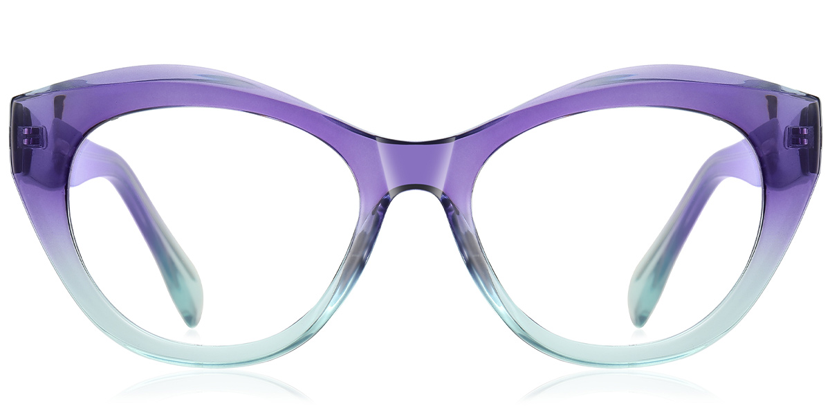 Oval Blue Light Blocking Glasses gradient_purple