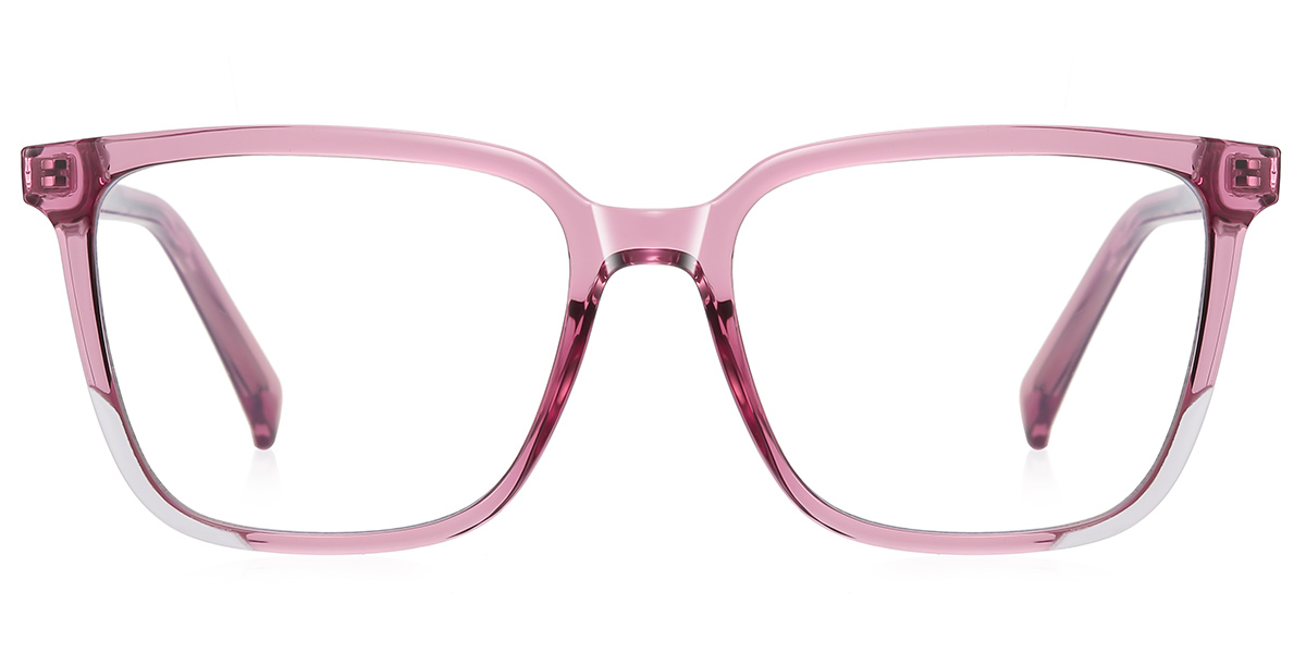 Square Blue Light Blocking Glasses pattern-pink