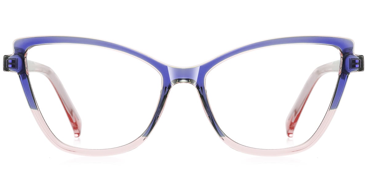 Cat Eye Blue Light Blocking Glasses pattern-purple