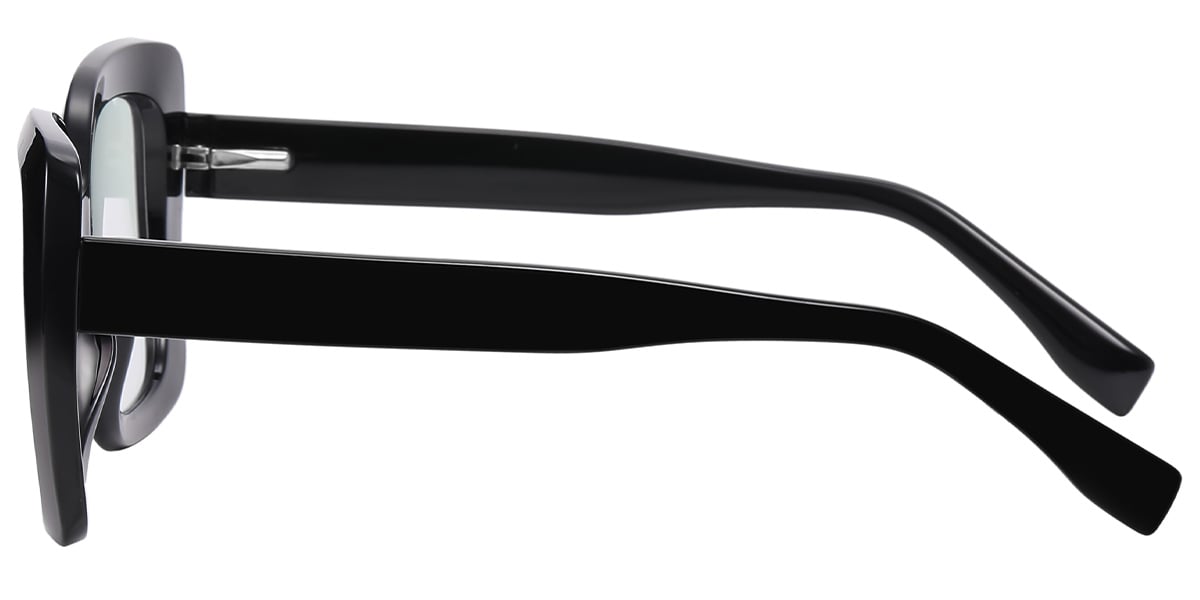 Square Blue Light Blocking Glasses black