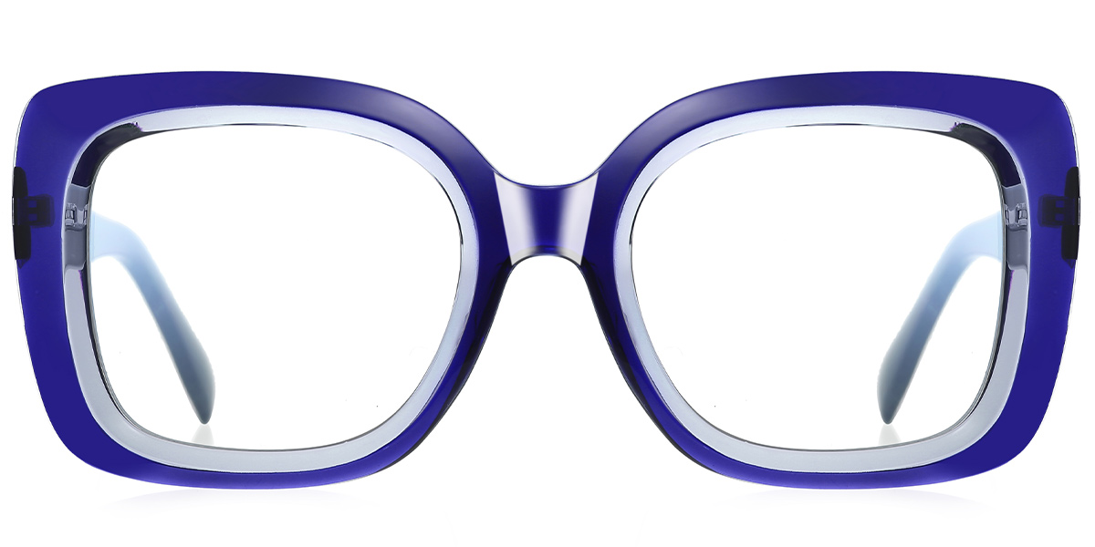 Square Blue Light Blocking Glasses blue