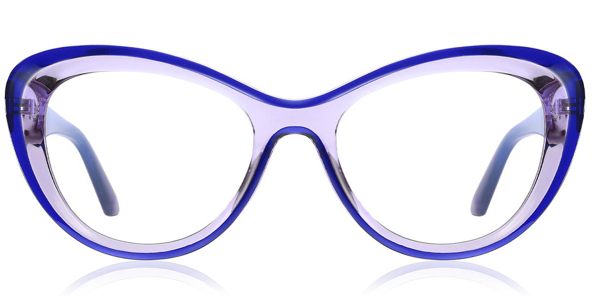 Butterfly Blue Light Blocking Glasses translucent-blue