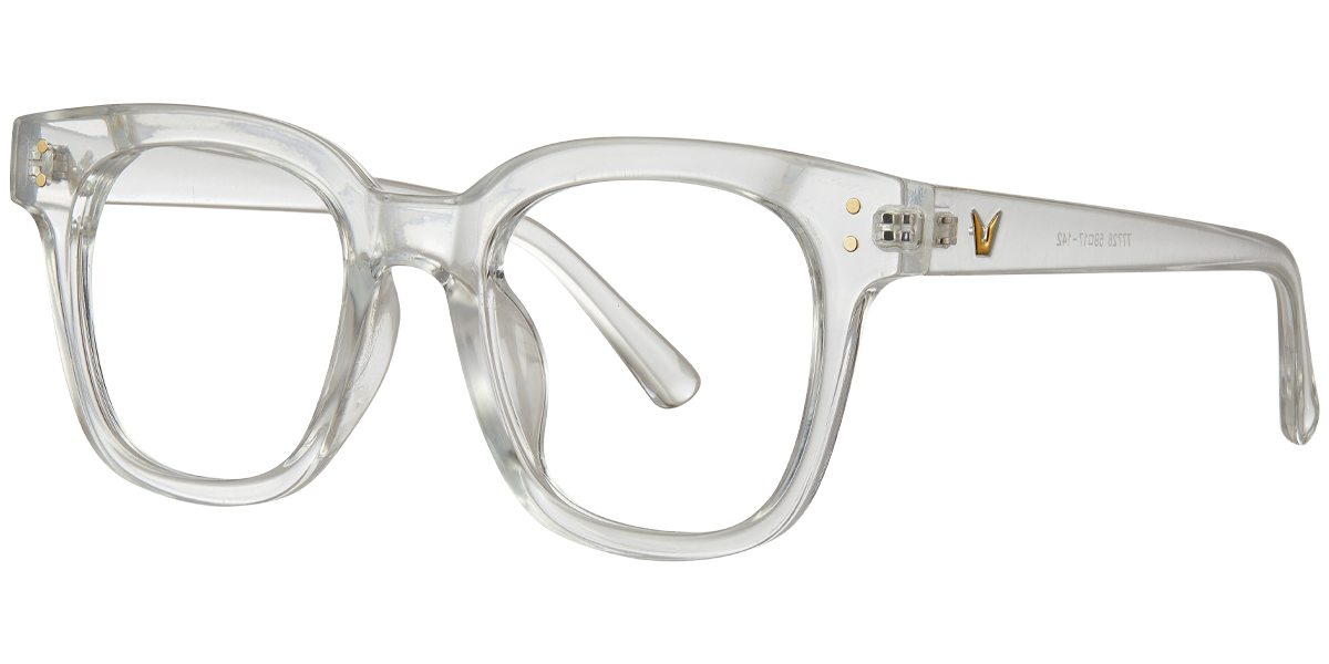 Square Blue Light Blocking Glasses translucent