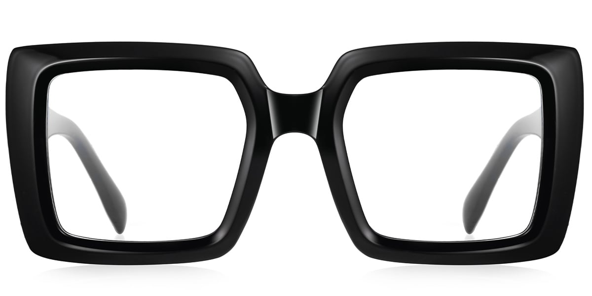 Square Blue Light Blocking Glasses black