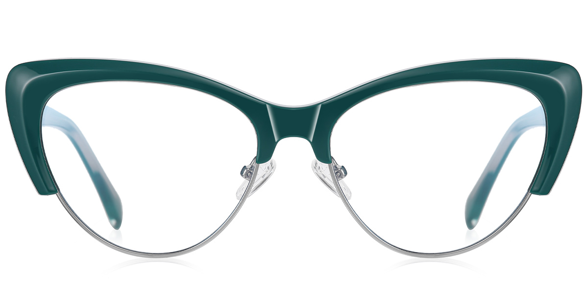 Cat Eye Blue Light Blocking Glasses green