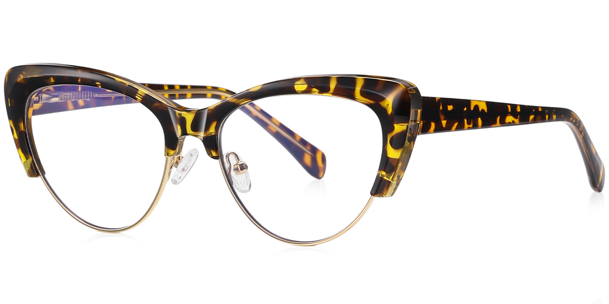 Cat Eye Blue Light Blocking Glasses tortoiseshell