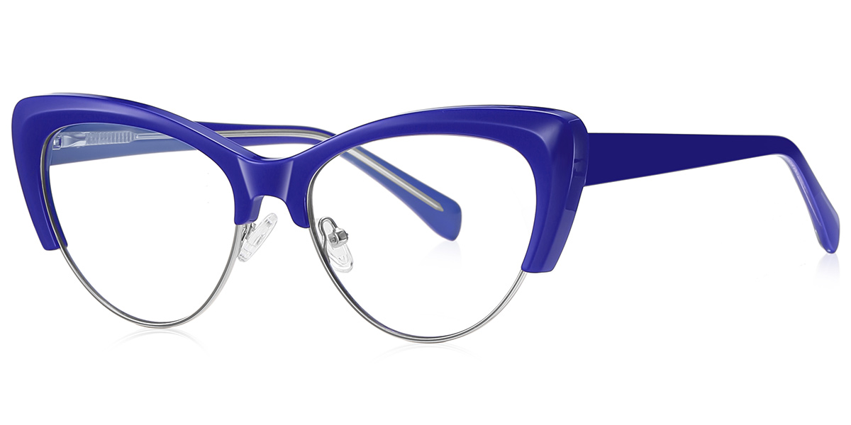 Cat Eye Blue Light Blocking Glasses blue