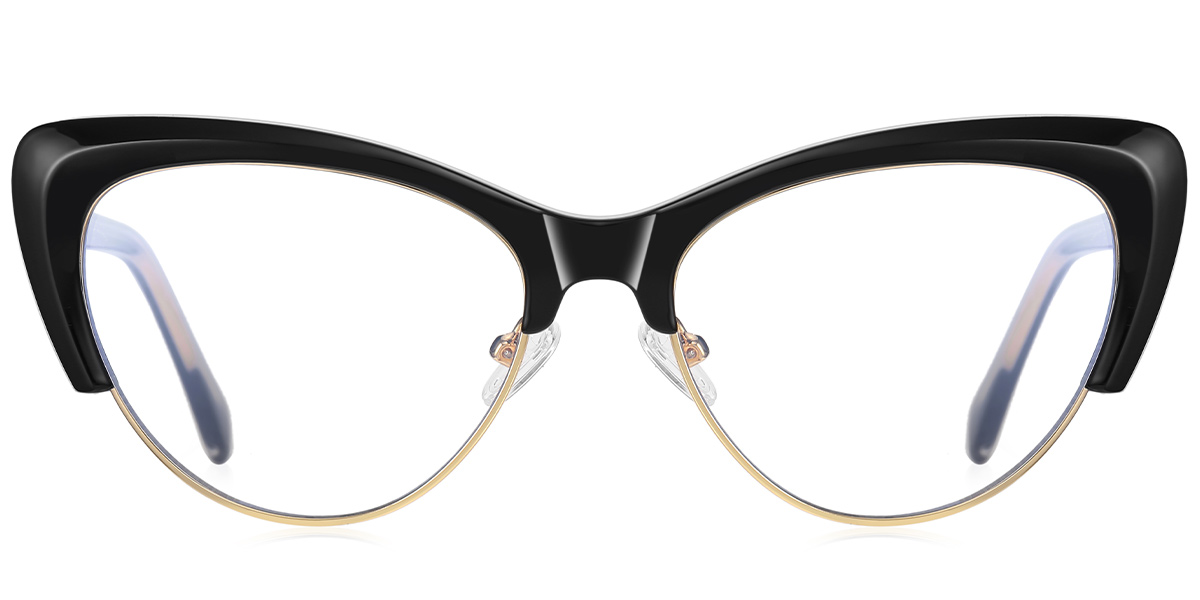 Cat Eye Blue Light Blocking Glasses black