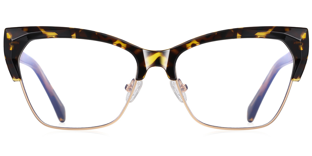 Square Blue Light Blocking Glasses tortoiseshell