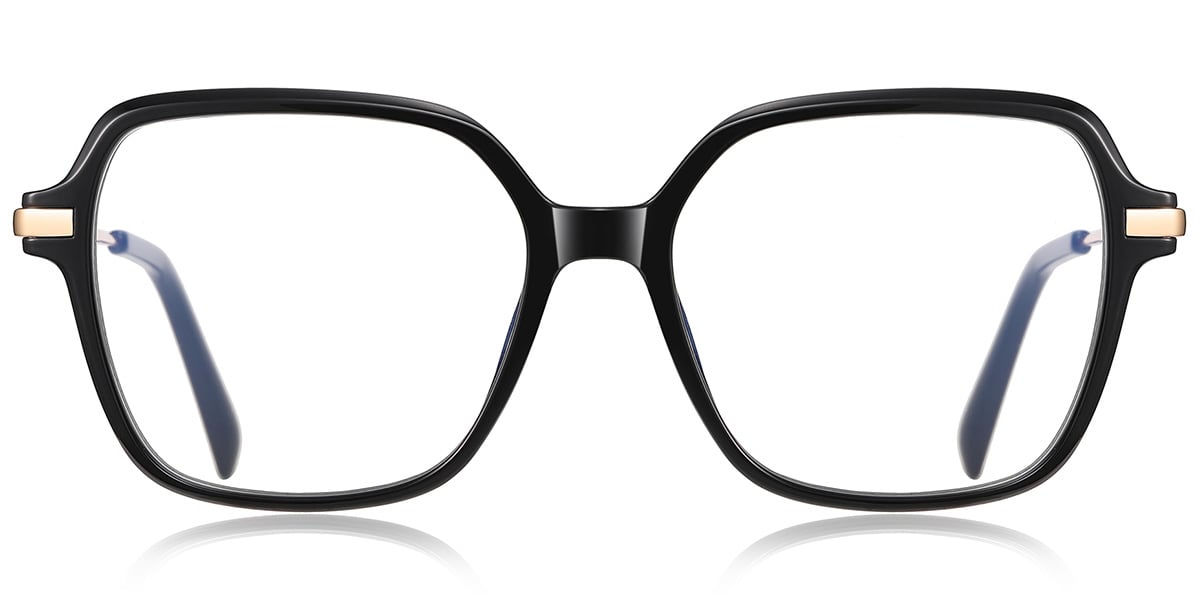 Square Blue Light Blocking Glasses black