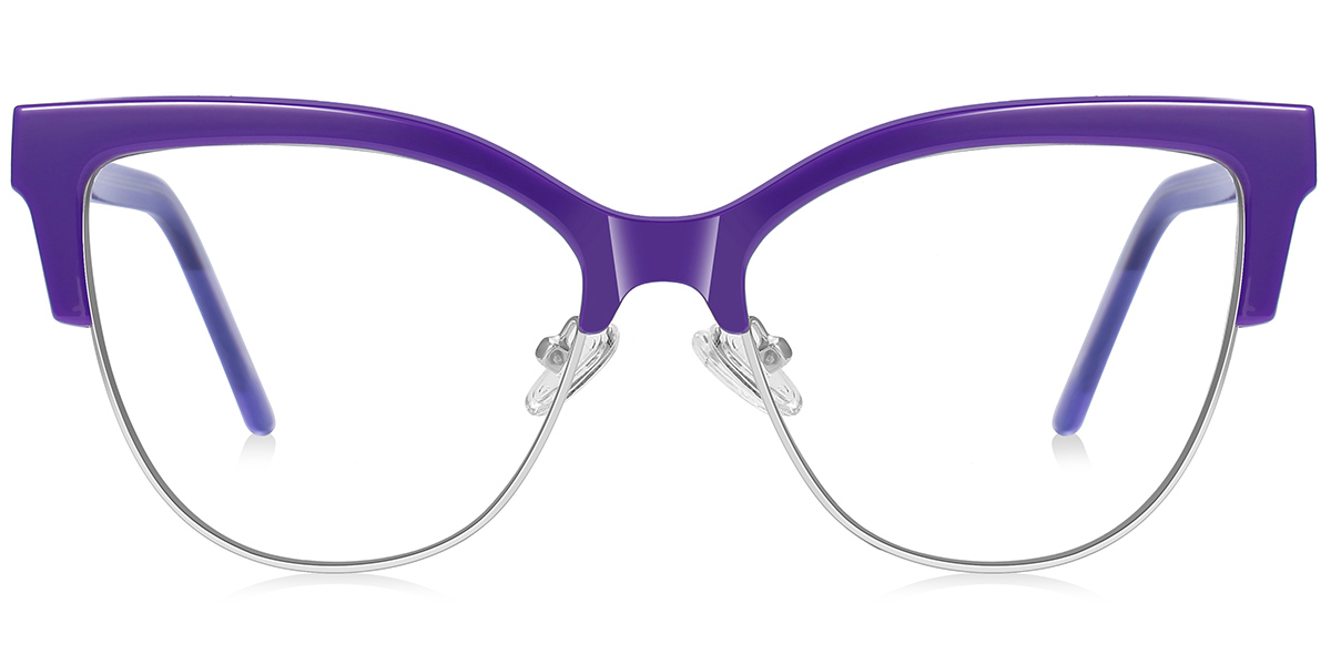 Cat Eye Blue Light Blocking Glasses purple