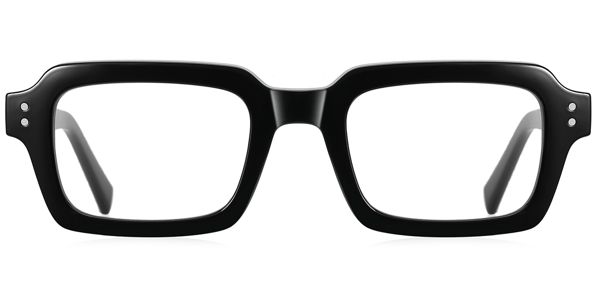 Rectangle Blue Light Blocking Glasses black