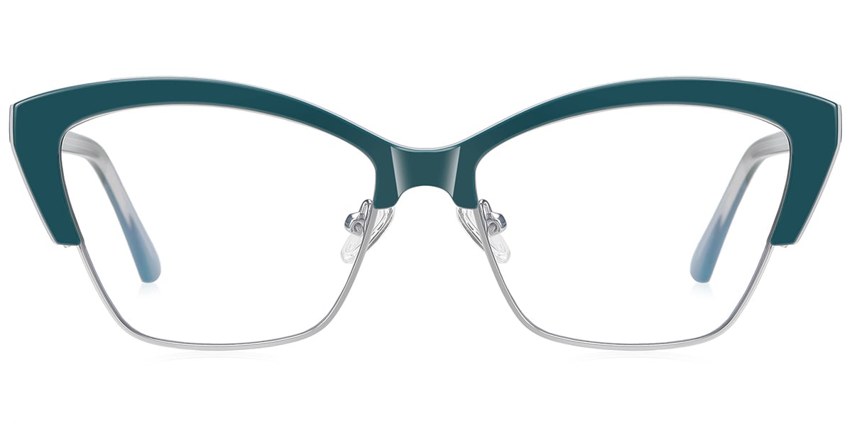 Cat Eye Blue Light Blocking Glasses green