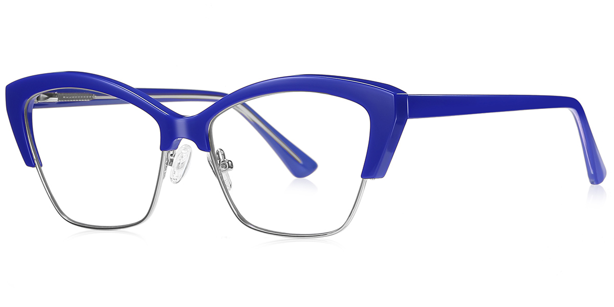 Cat Eye Blue Light Blocking Glasses blue