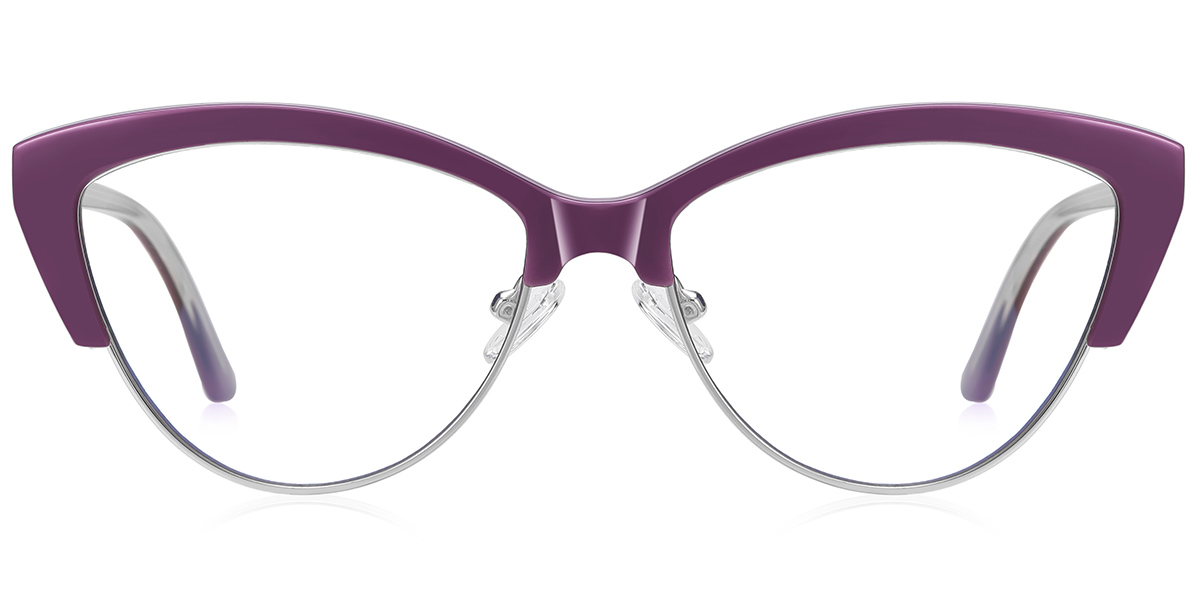 Cat Eye Blue Light Blocking Glasses purple