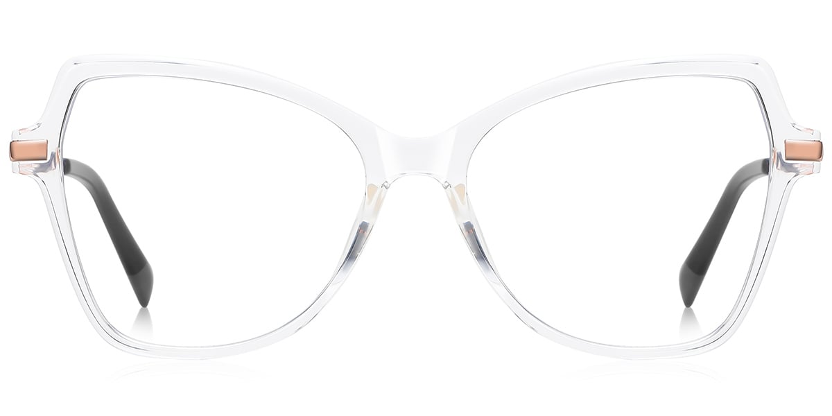 Butterfly Blue Light Blocking Glasses translucent-white