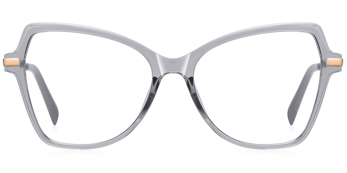 Butterfly Blue Light Blocking Glasses translucent-grey