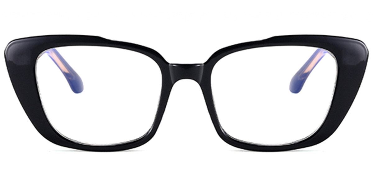 Square Blue Light Blocking Glasses black