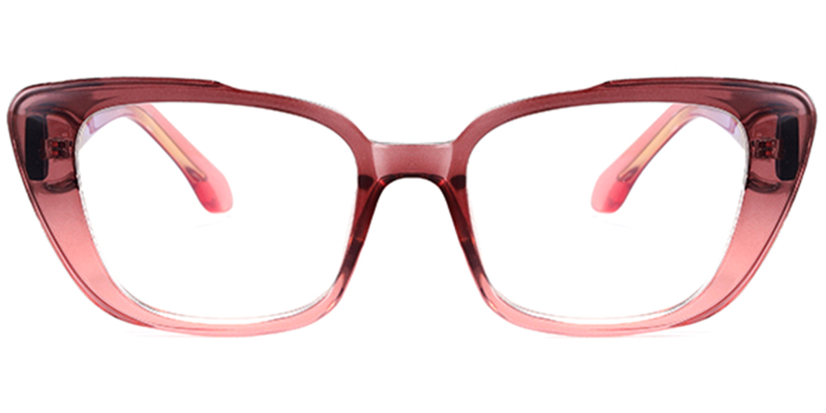 Square Blue Light Blocking Glasses gradient_pink