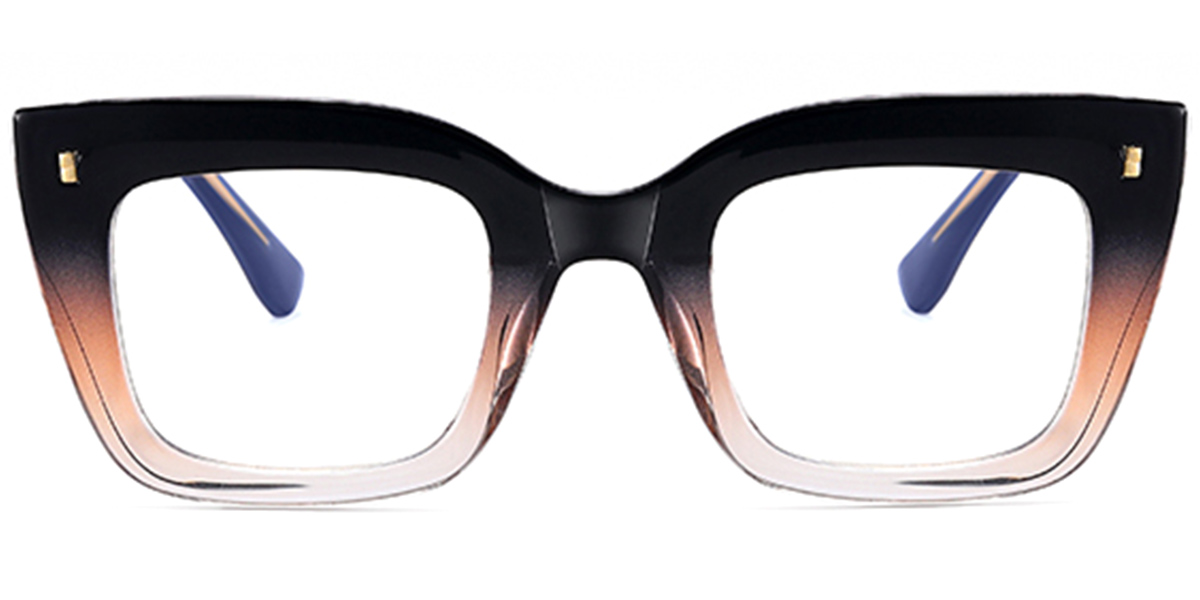 Square Blue Light Blocking Glasses gradient_black