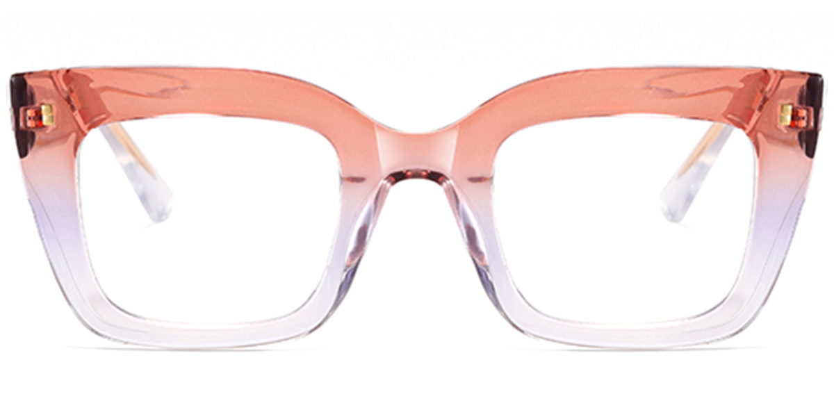 Square Blue Light Blocking Glasses gradient_pink