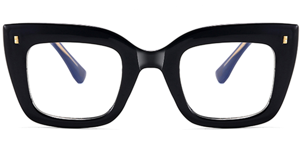 Square Blue Light Blocking Glasses black