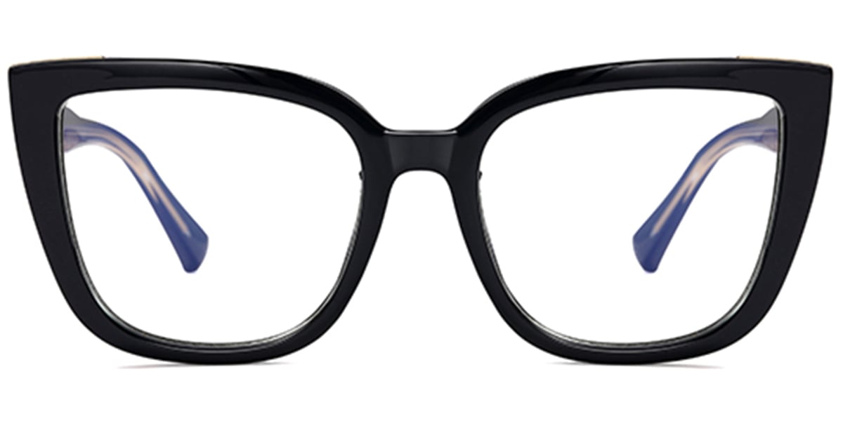 Square Blue Light Blocking Glasses black